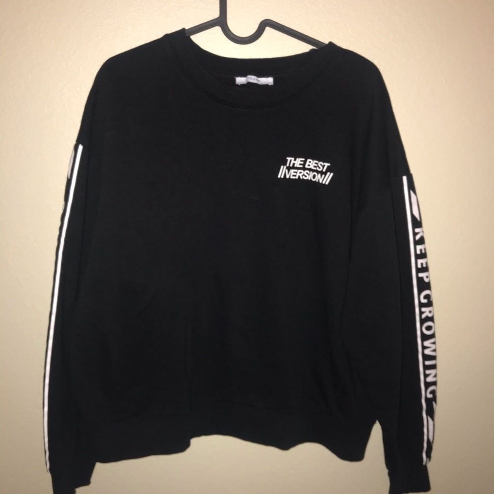 Zara Basics “Best Version” Sweatshirt, Size Small